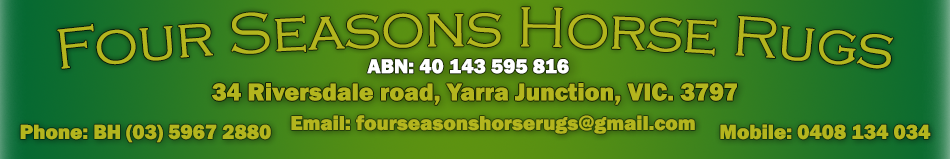 Four Seasons Horse Rugs - Australian Made Horse Rugs
